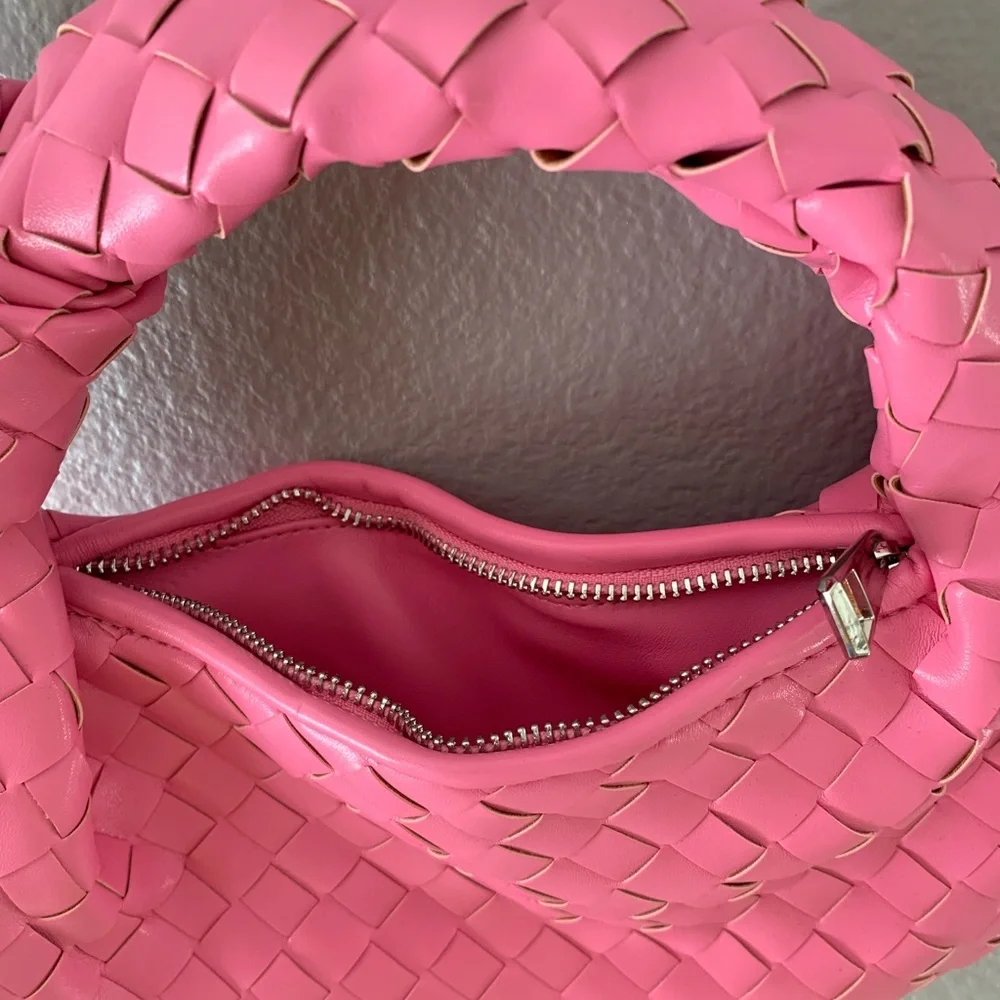 Pink Woven Handbag - Picture 3 of 3